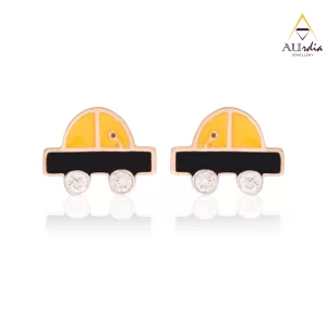 Enamel Diamonds Studs