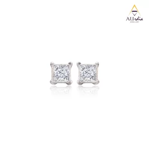 Princess Sparkle Diamond Solitaire Studs