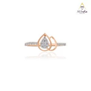 Embrace Droplet Diamond Ring