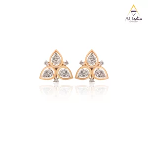 Trinity Bloom Diamond Earrings
