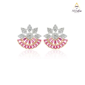 Ruby Bloom Diamond Earri