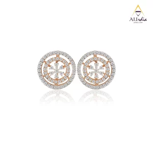 Stellar Halo Diamond Earrings