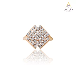 Gleaming Matrix Diamond Ring