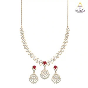 Bloom Teardrop Diamond Necklace Set