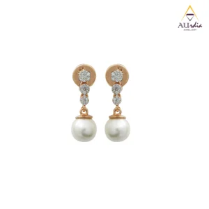 Majestic Pearl Diamond Earrings
