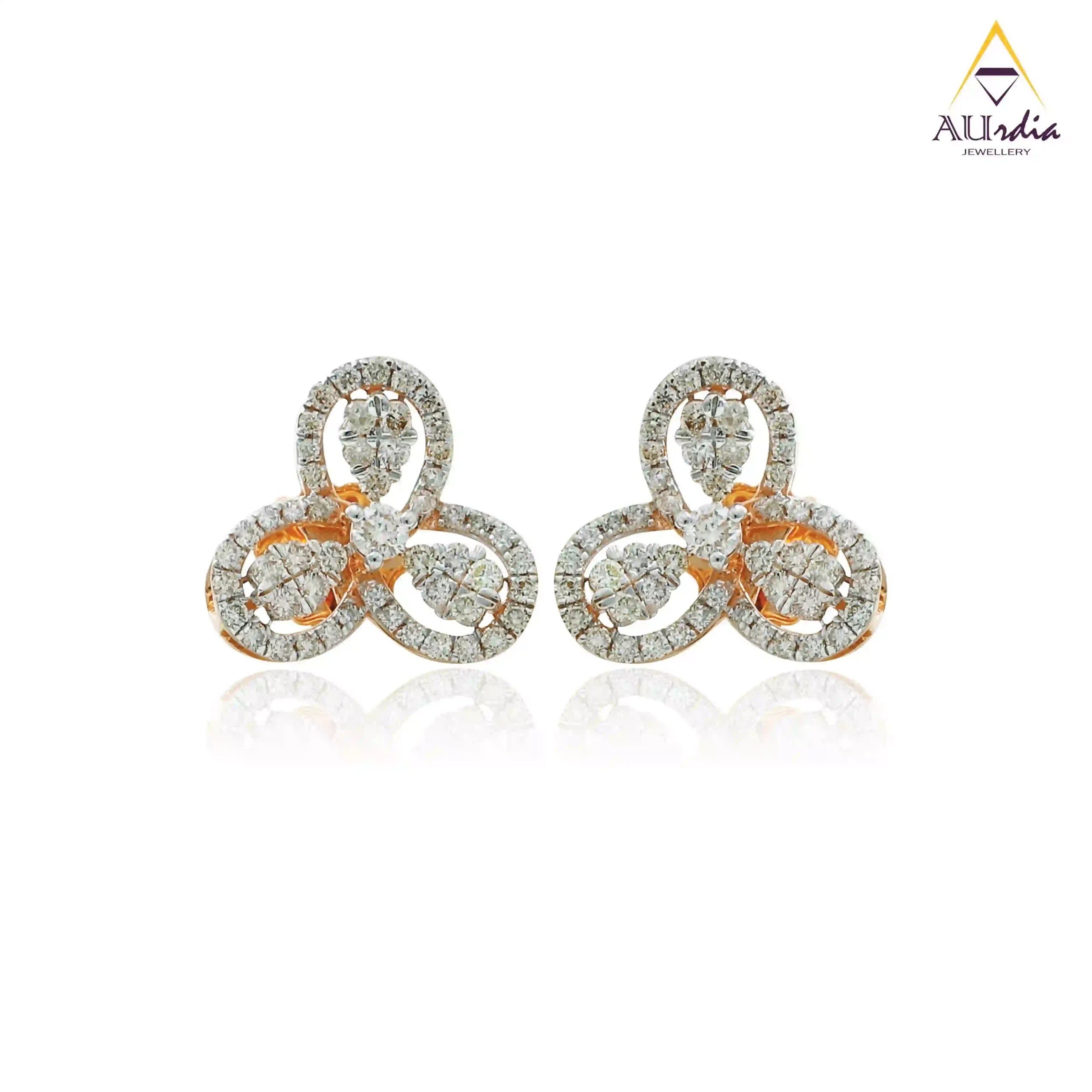 Radiant Floral Diamond Earrings