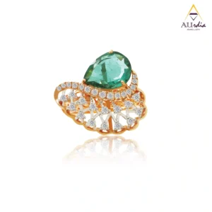 Verdant Crownfall Diamond Ring