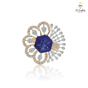Imperial Blue Crest Diamond Ring