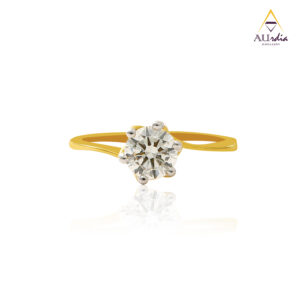 Twisted Love Solitaire Diamond Ring