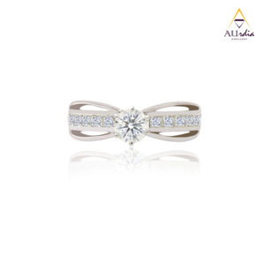 Twin Grace Solitaire Diamond  Ring