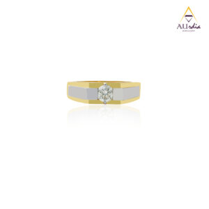 Regal Edge Solitaire Diamond Ring