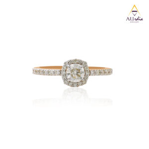 Luna Cushion Bloom Solitaire Diamond Ring