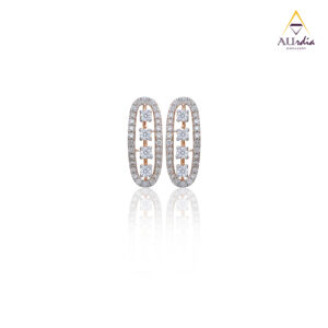 Eterna Oval Drops Diamond Earrings