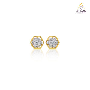 Radiant Bloom Diamond Earrings