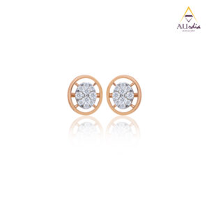 Oval Diamond Earrings