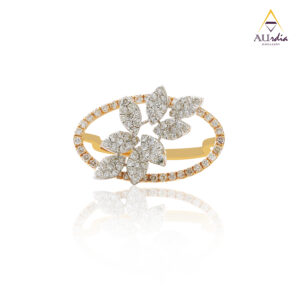Elysian Bloom Halo Diamond Ring