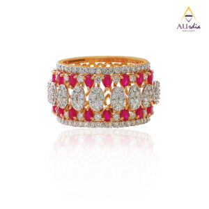 Imperial Ruby Bloom Diamond Ring