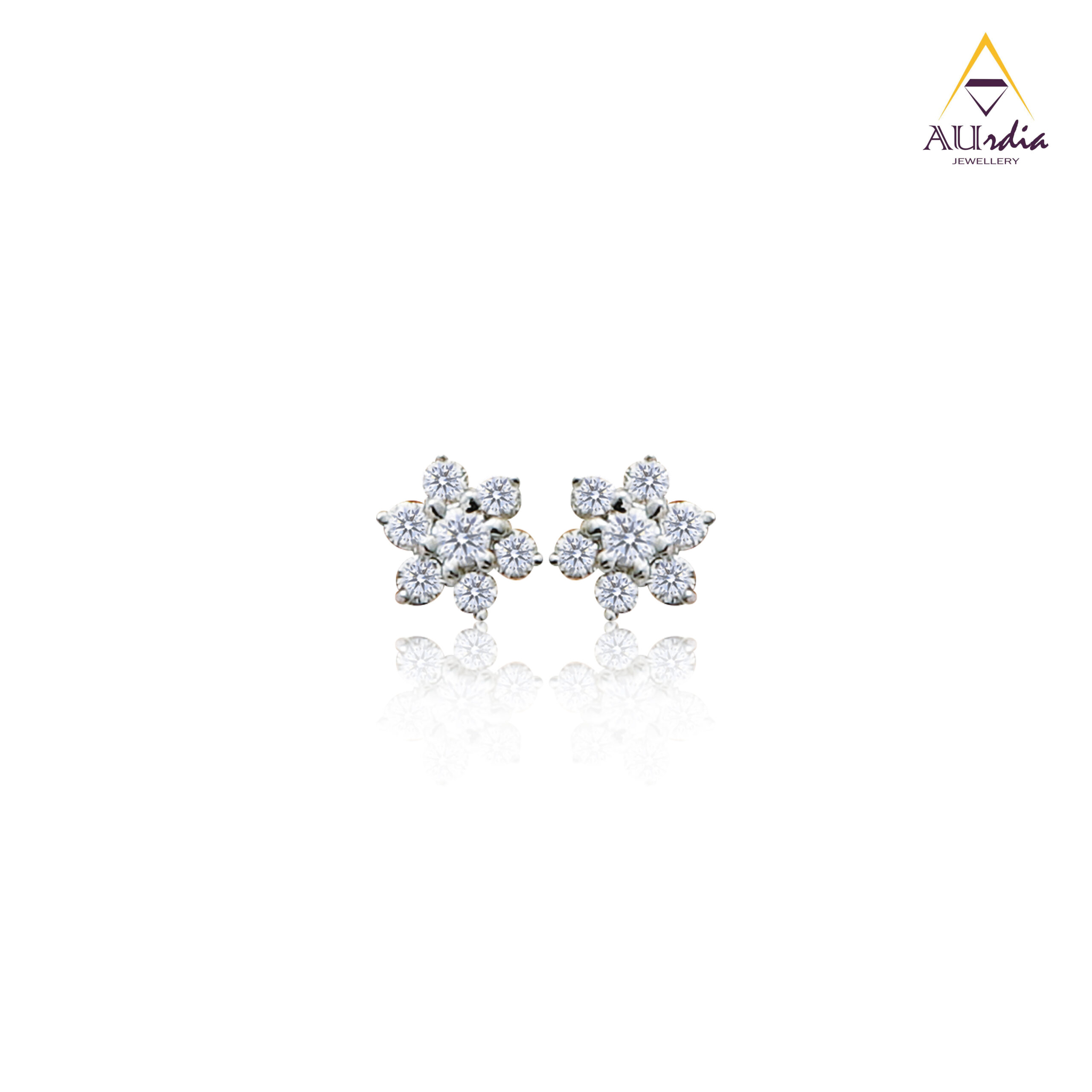 Radiant Floral Cluster Studs