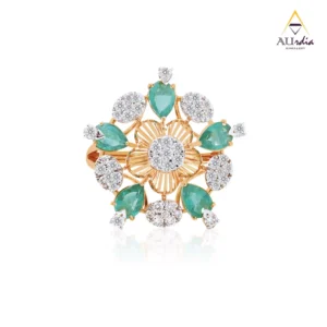 Emerald Celestia Diamond Ring