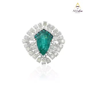 Royal Emerald Aura Diamond Ring